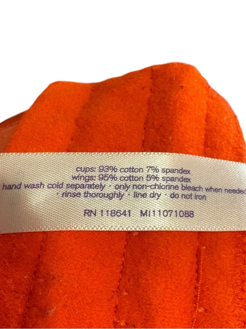 CACIQUE | Womens Orange Lightly Lined Underwire Balconette T-Shirt Bra size 40DD - Picture 12 of 12